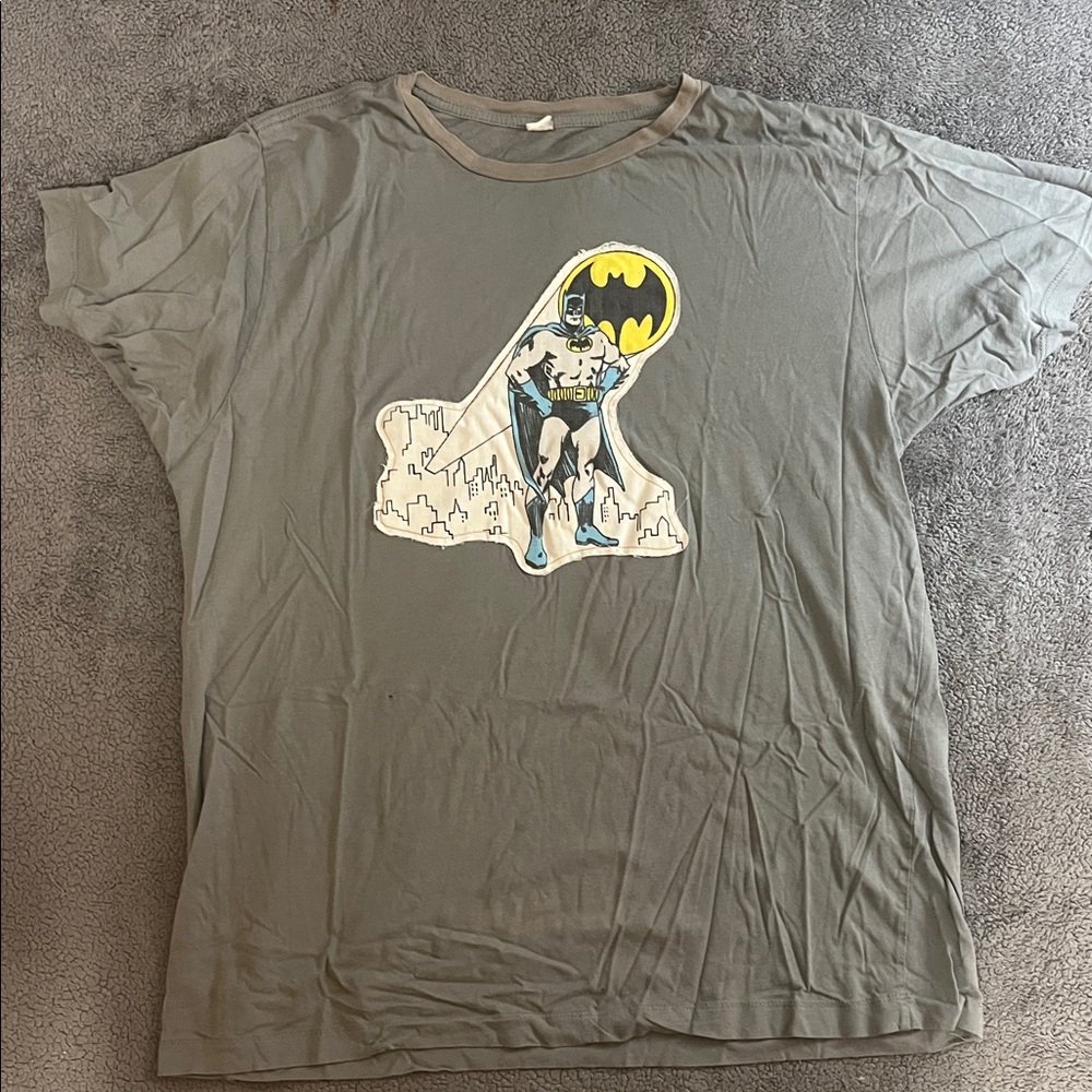 Gray Batman Graphic T-Shirt